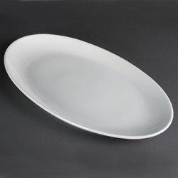 Horecaplaats.nu | Olympia Whiteware diepe ovale schaal 50cm