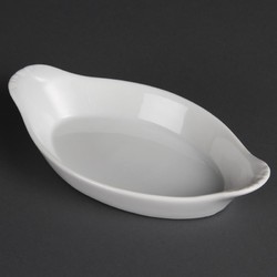 Horecaplaats.nu | Olympia Whiteware ovale gratineerschalen 20,4x11,5cm