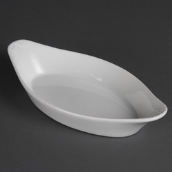 Horecaplaats.nu | Olympia Whiteware ovale gratineerschalen 25,3x14cm