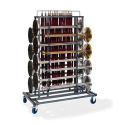 Horecaplaats.nu | Elegance Trolley voor 16 afzetpalen en afzetkoorden, 129x76x180cm (LxBxH)