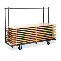 Horecaplaats.nu | Bierset Trolley Regular, voor 10 complete biersets, 230x59-89x170cm (LxBxH), T90800