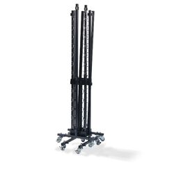 Horecaplaats.nu | Coat racks Trolley small, for 2 complete Coat racks, Hammerite, 23x25x83cm (BxTxH), T91700