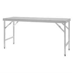 Horecaplaats.nu | Vogue inklapbare RVS werktafel 180cm