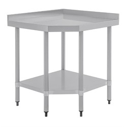 Horecaplaats.nu | Vogue RVS werktafel hoekelement 60cm